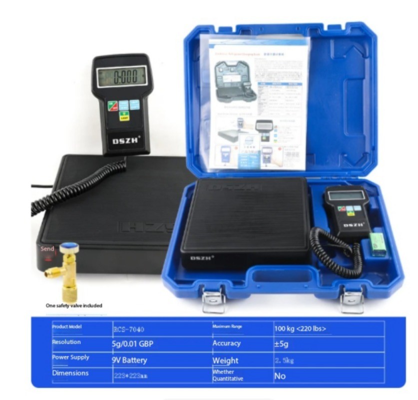 High-precisionRefrigerantCharging Scale for AirConditioningSystems;100kgCapacity