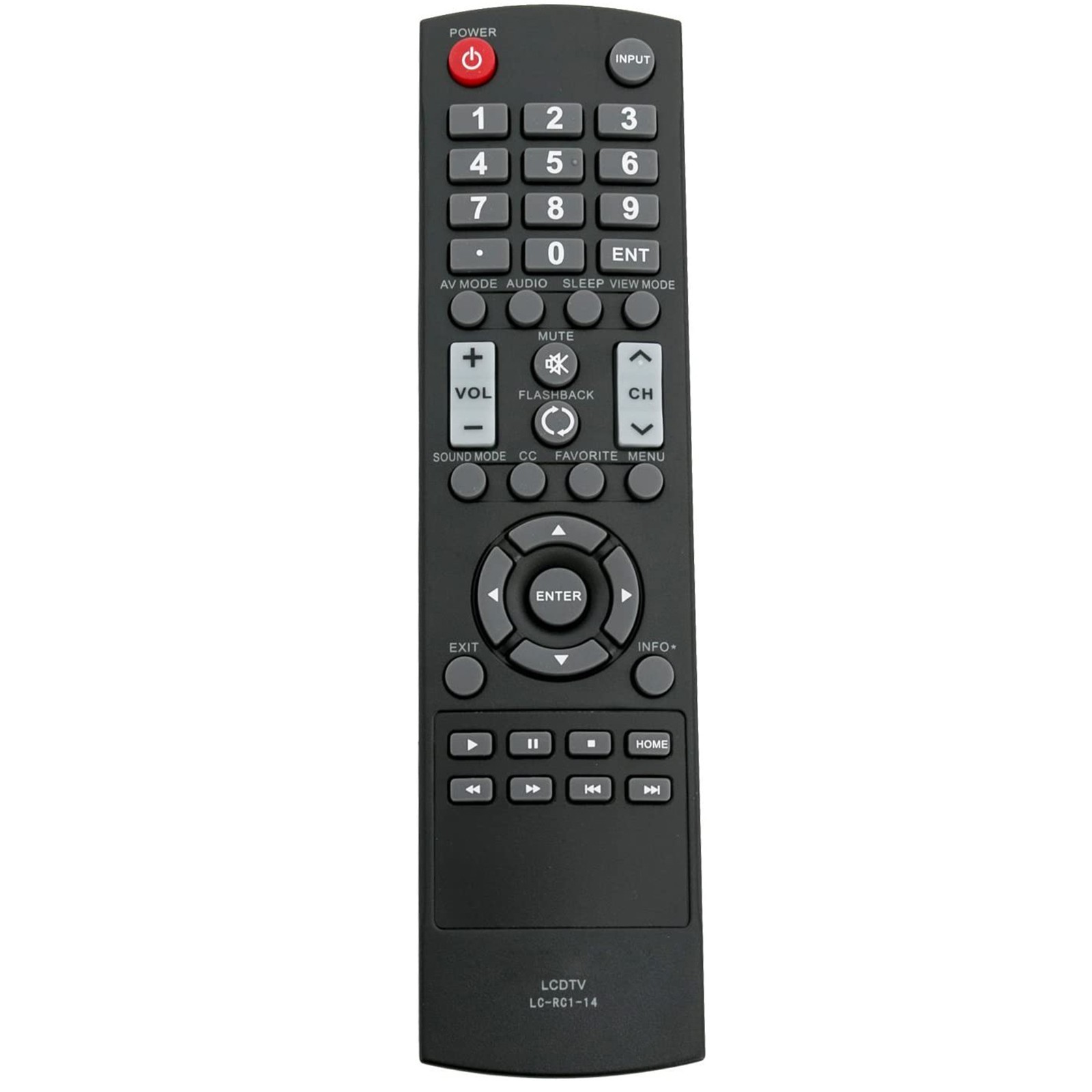 LC-RC1-14 Replace Remote Control fit for Sharp TV LC-32LB261U LC-42LB150U