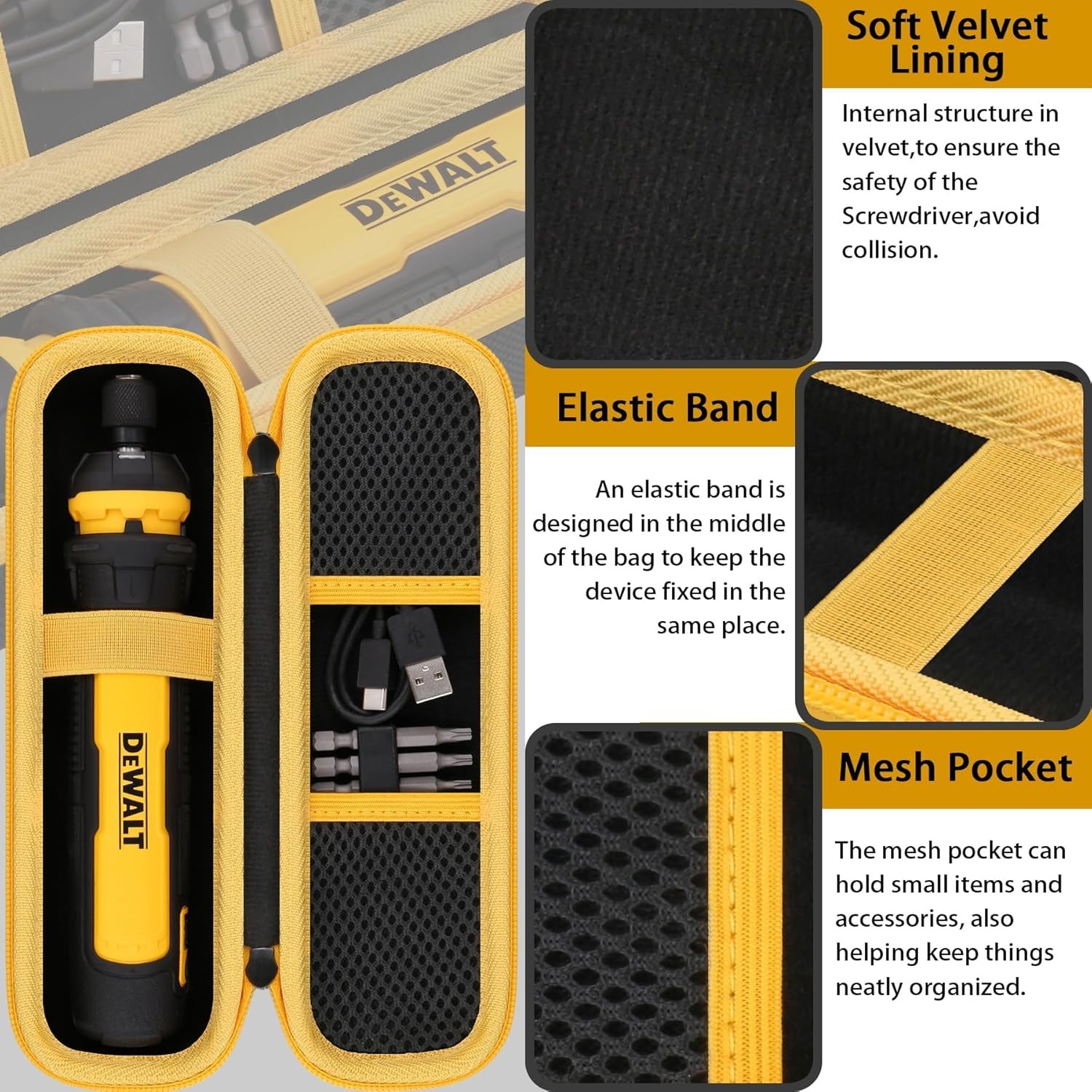 DEWALT Cordless Screwdriver (DWHT66719) Hard Storage Case,Case Only