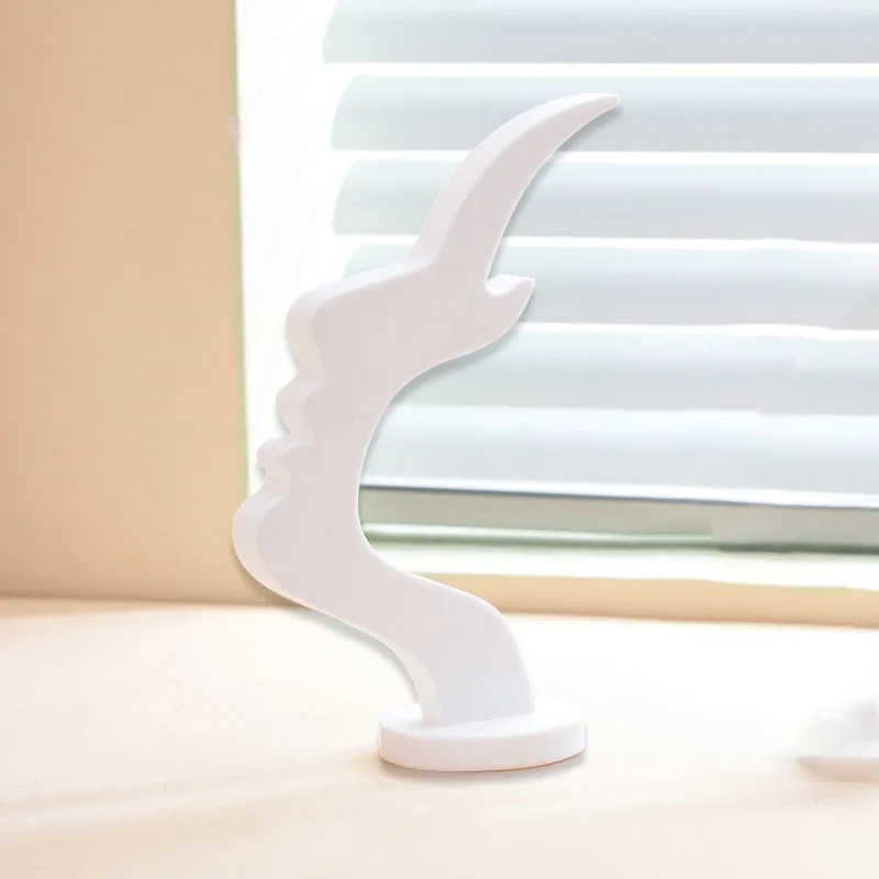 2PCS Face Shape Eyeglass Holder Stand 3D Printed Glasses Desktop Rack Decor
