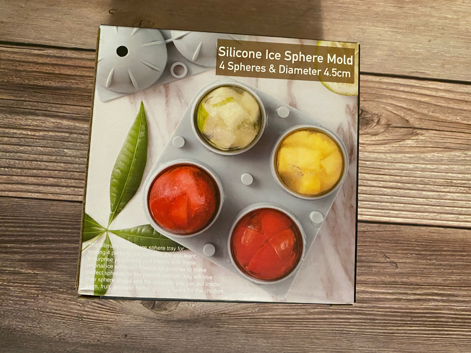 Ultimate Collection Silicone Ice Sphere Mold - 4 Spheres & Diameter 4.5cm