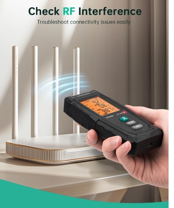 ERICKHILL 3 in 1 EMF Detector, Electromagnetic Field Radiation Detector for EF,