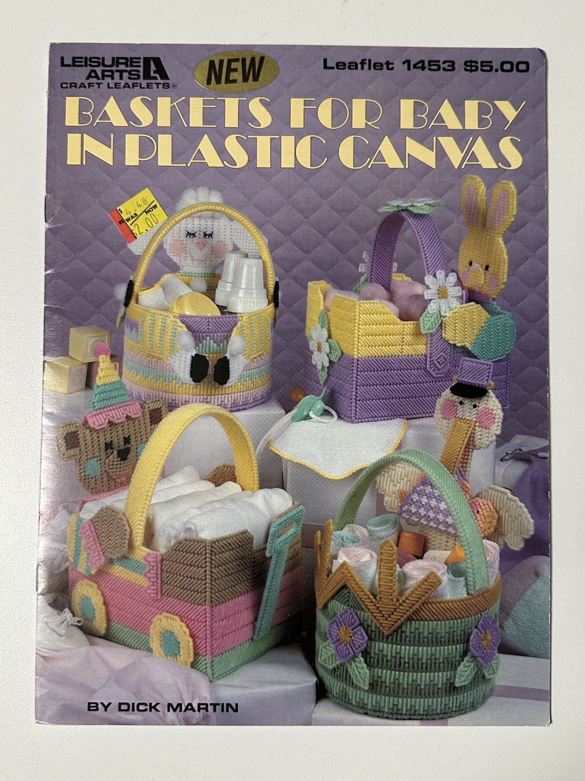 Vintage Plastic Canvas Pattern Leaflets Leisure Arts Needlecraft Shop Lot