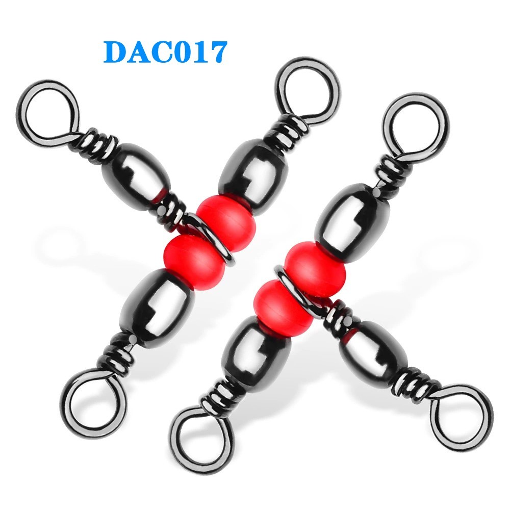 Lot 20pcs Fishing Fastlock Snaps swivel Trident pin 8-shaped ring connector 1-7#