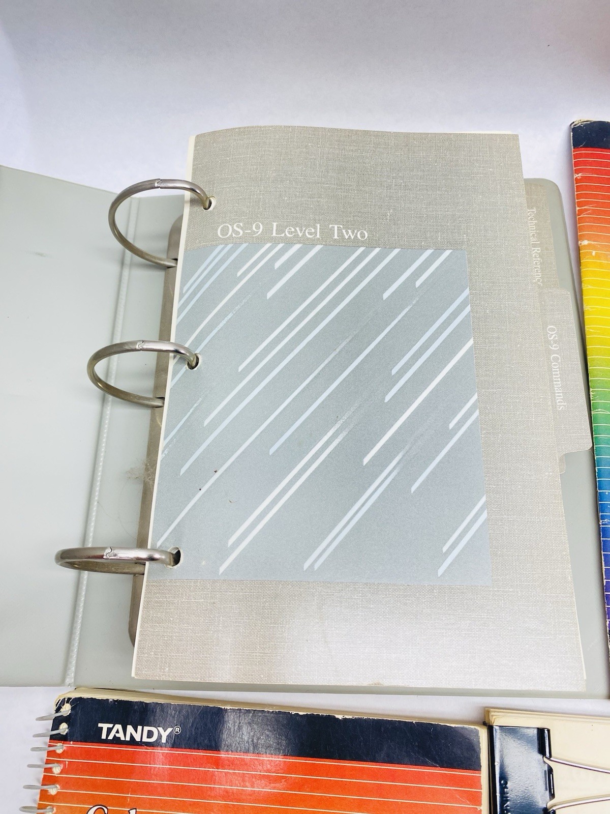 LOT Tandy Color CPU 3 OS-9 Level 2 Operating System Binder & Manuals Basic
