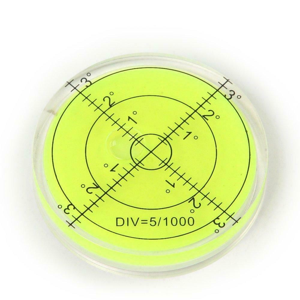 Bullseye Spirit Level Large Round Circular Bubble Vial 2.5" 65mm Caravan