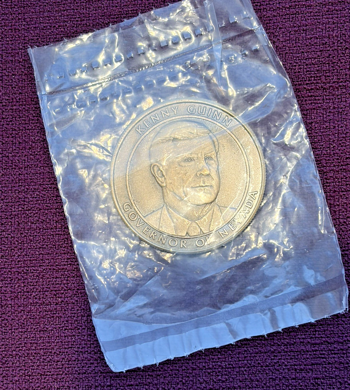 Kenny Guinn Nevada Governor Great Seal State of Nevada Commemorative Medallion