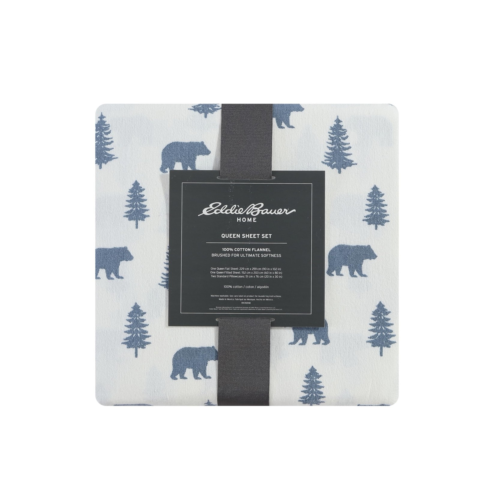 - Queen Sheets, Cotton Flannel Bedding Set, Brushed For Extra Softness, Cozy ...