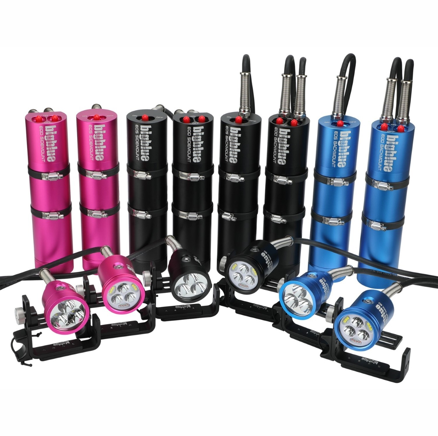 BigBlue TL4000P EOS Backmount Narrow Beam Technical Dive Light