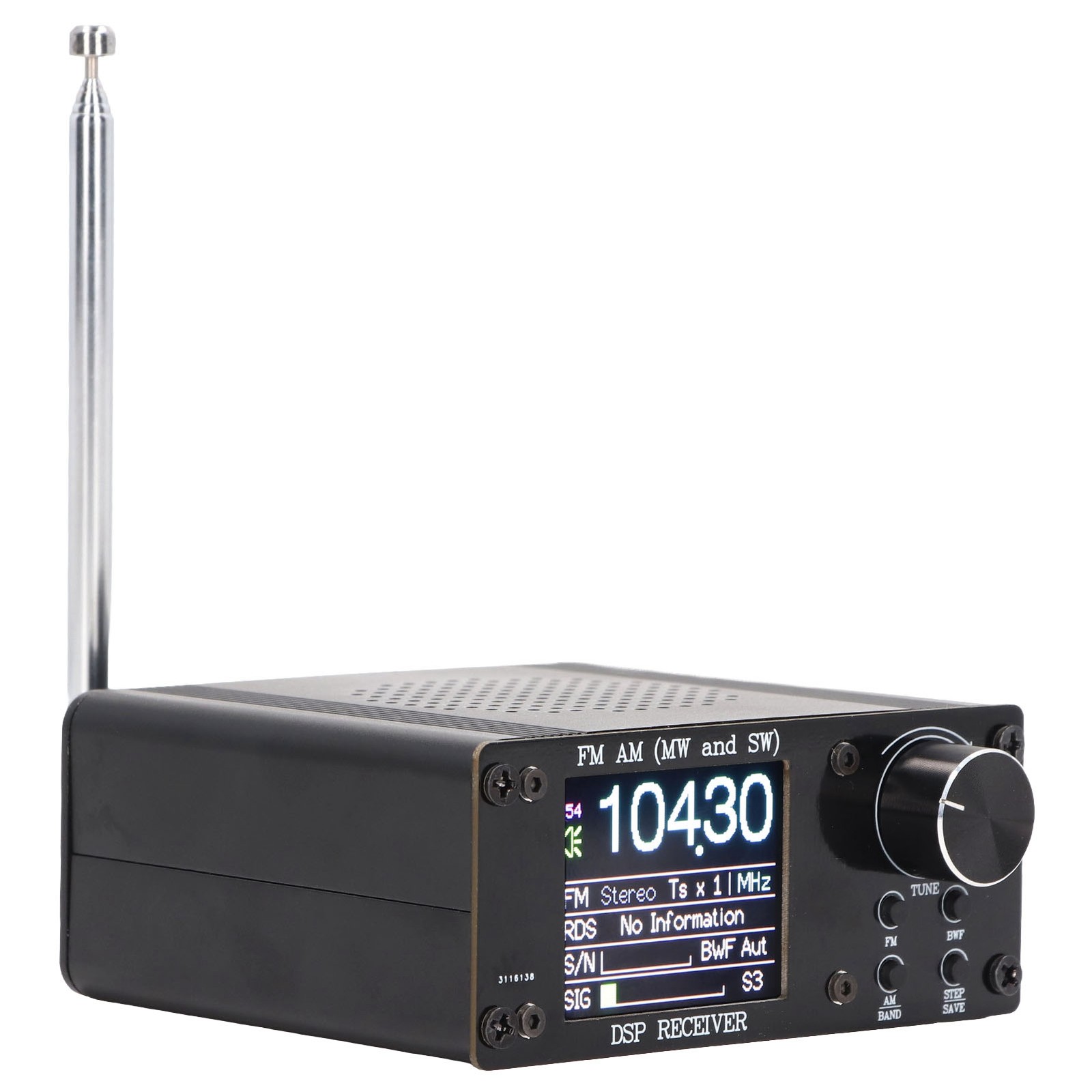 FM AM Receiver 150K to 108MHz High Accuracy Portable Shortwave Receiver with WT