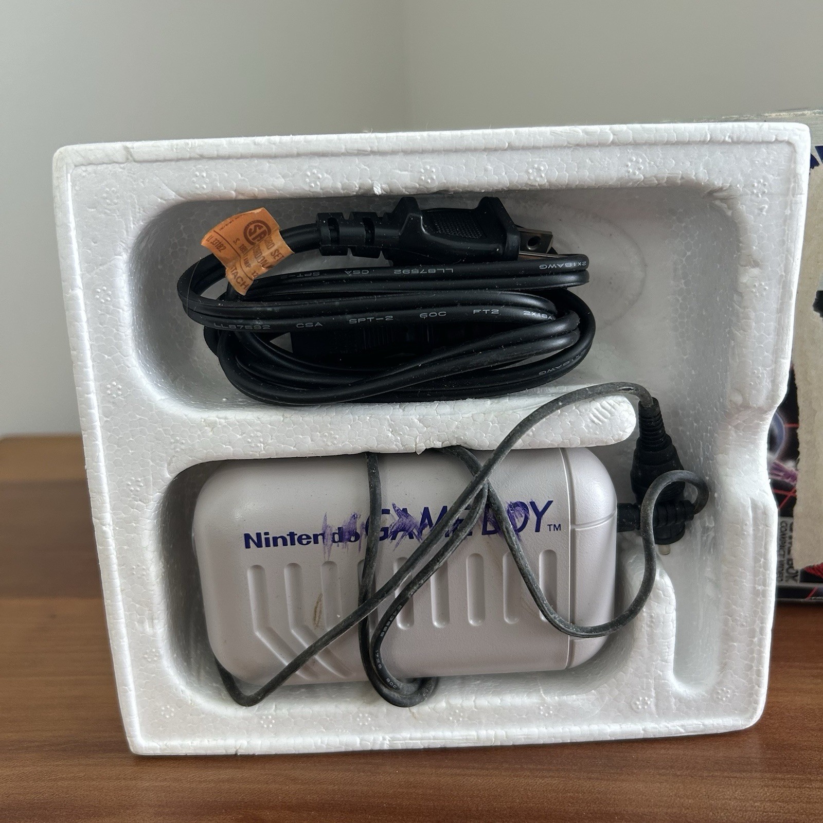Nintendo Game Boy CIB 1989 Rechargeable Battery Pack AC Adapter Untested