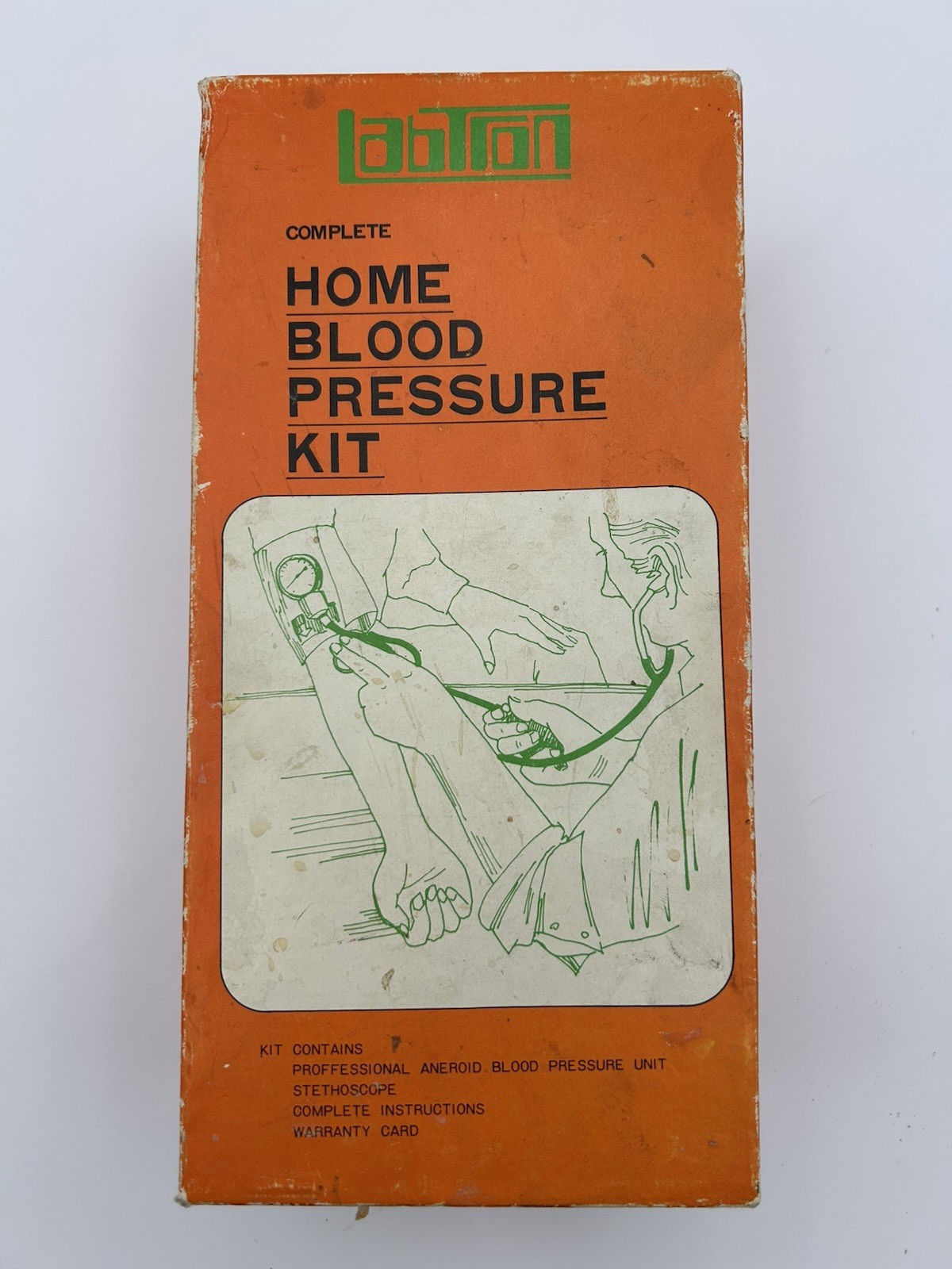 Vintage 70's LabTron Home Blood Pressure Kit Retro Medical Eqpt Sphygmomanometer