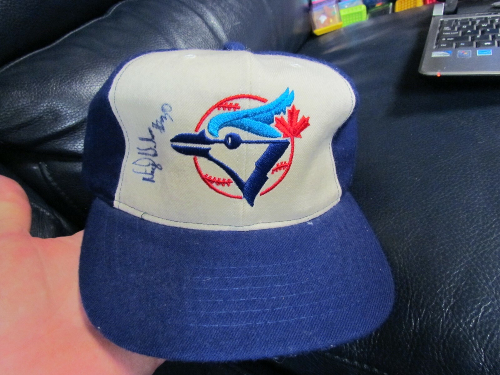 Nigel Wilson Autographed Baseball Hat Cap Toronto Blue Jays
