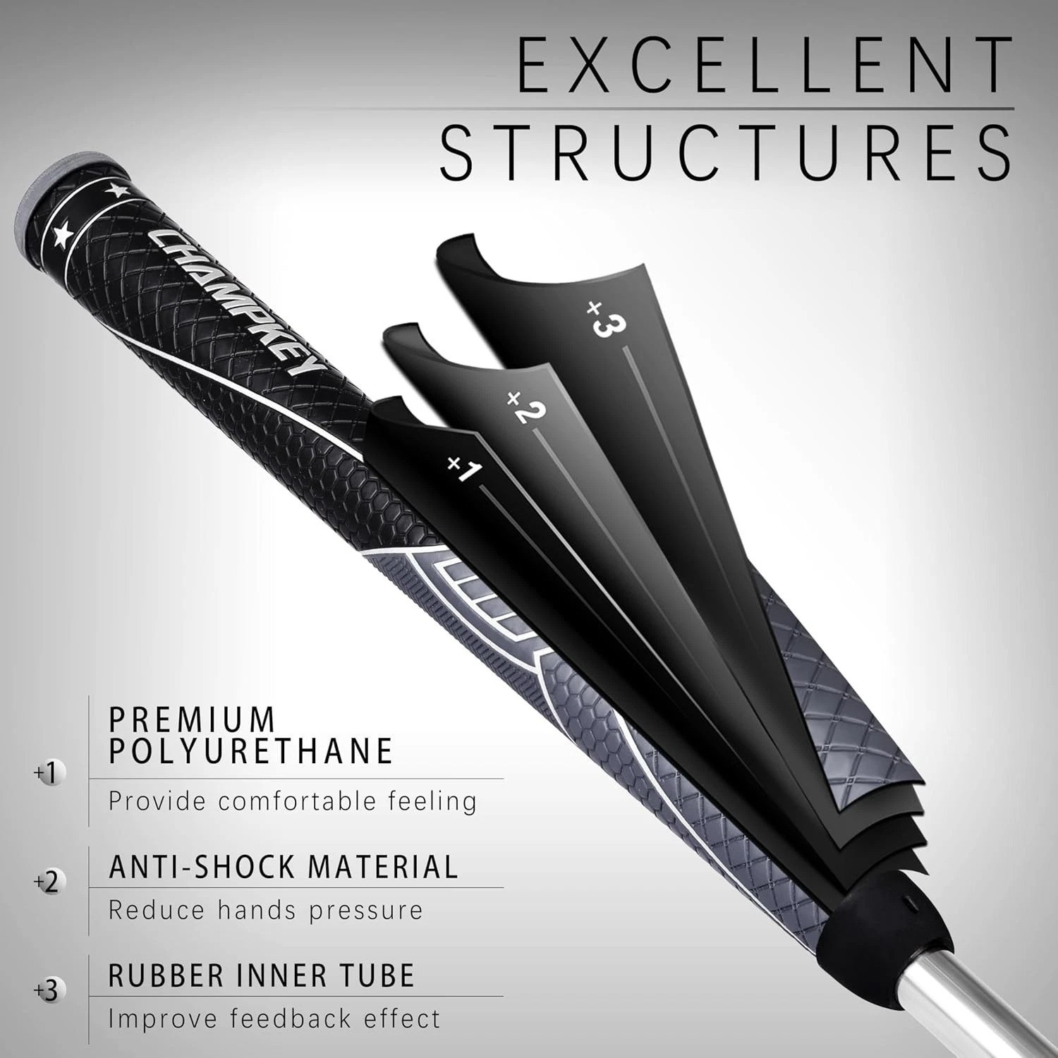 Multi Texture Control Golf Club Grips - 13 Pack