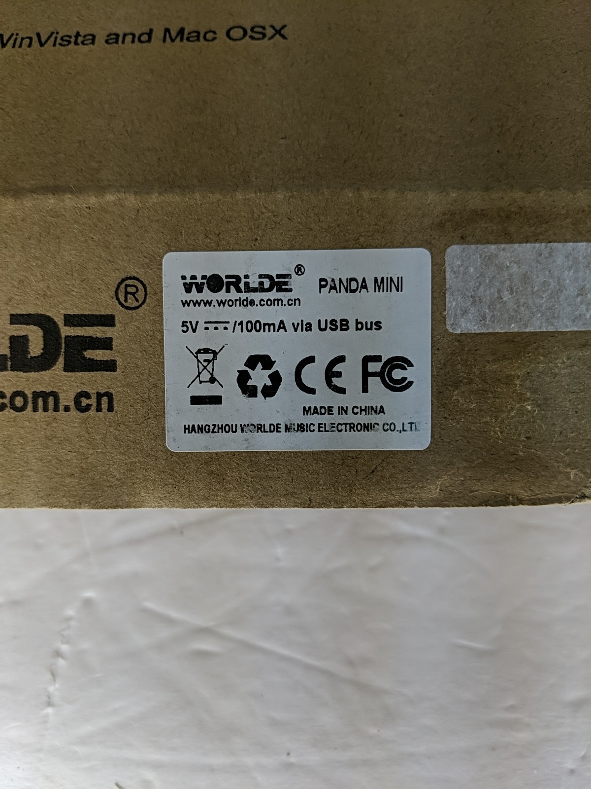 Open Box Worlde Panda Mini USB/MIDI Controller Keyboard For Windows And Mac
