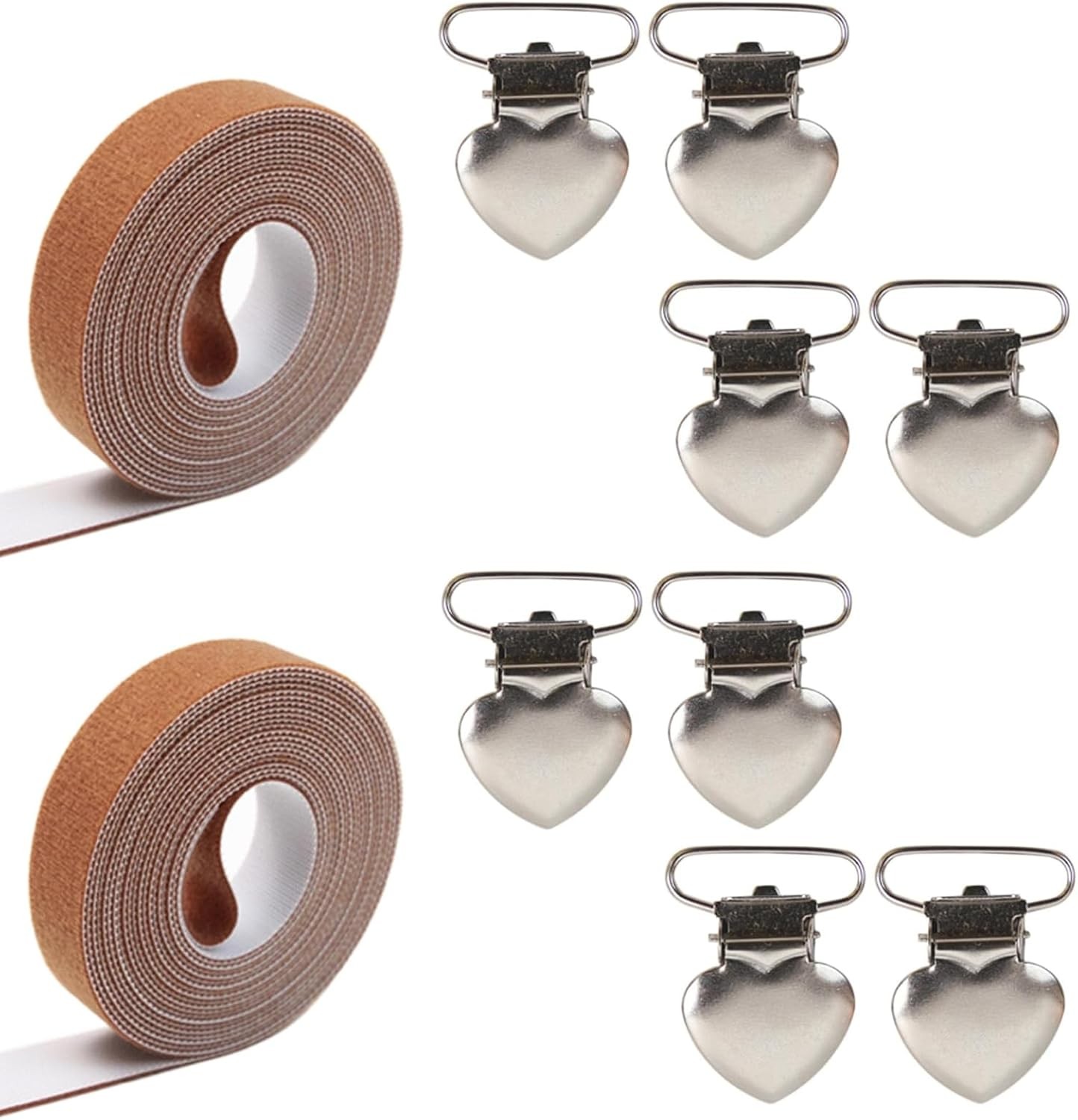 10 Pcs Cross Stitch Canvas Stretch Clip Universal Hand Silver, Brown