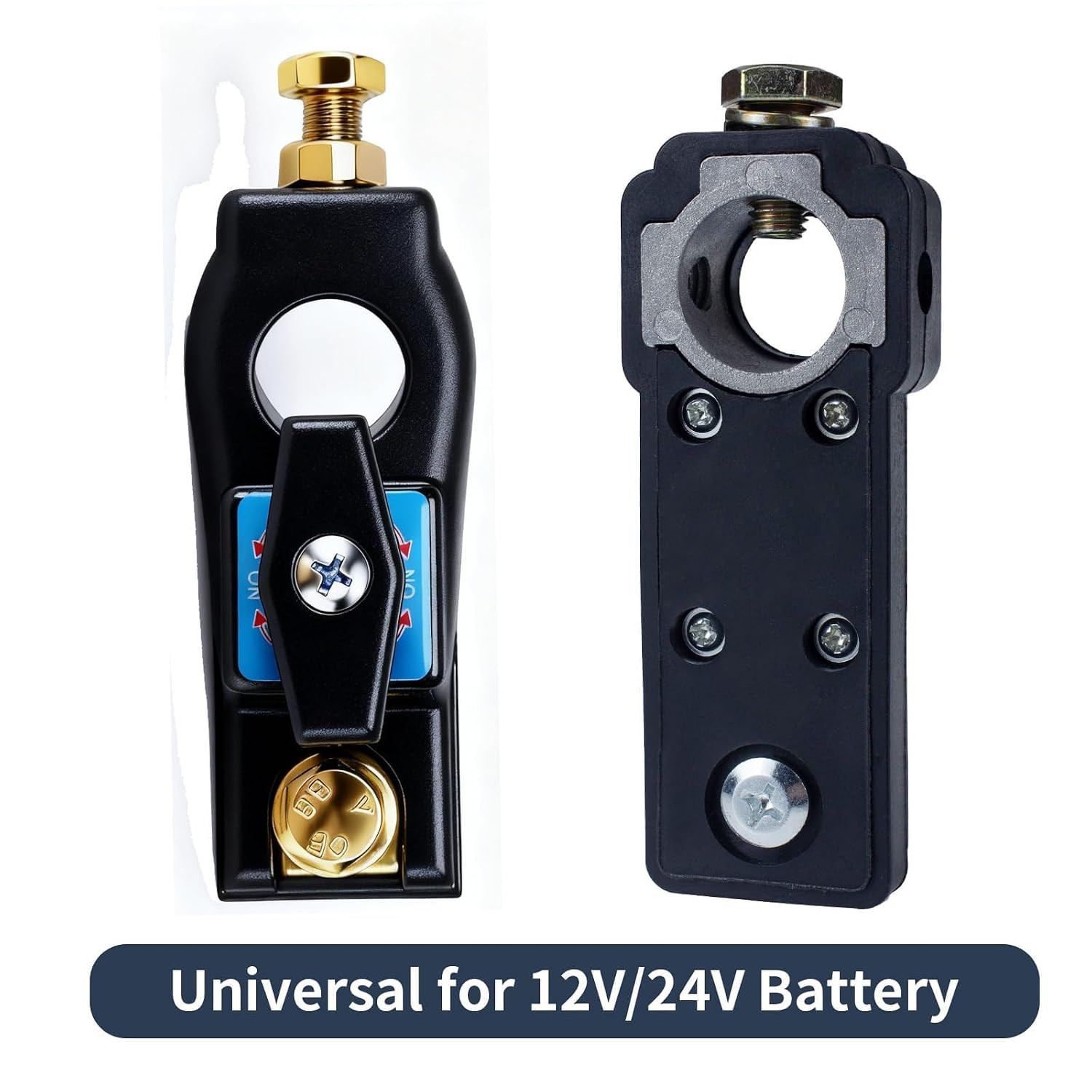 Top Post Battery Disconnect Switch 12V-48V Battery Kill Switch Negative On/Off B
