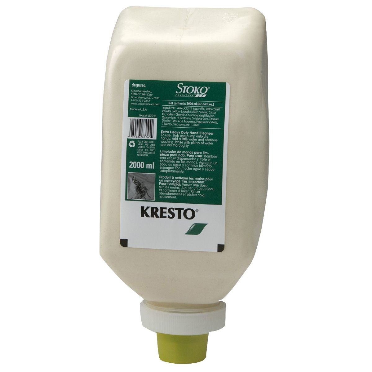 Stockhausen ATP 83311 Light-Duty Hand Cleaner, 2 L Bottle, Liquid, Green, Fragra