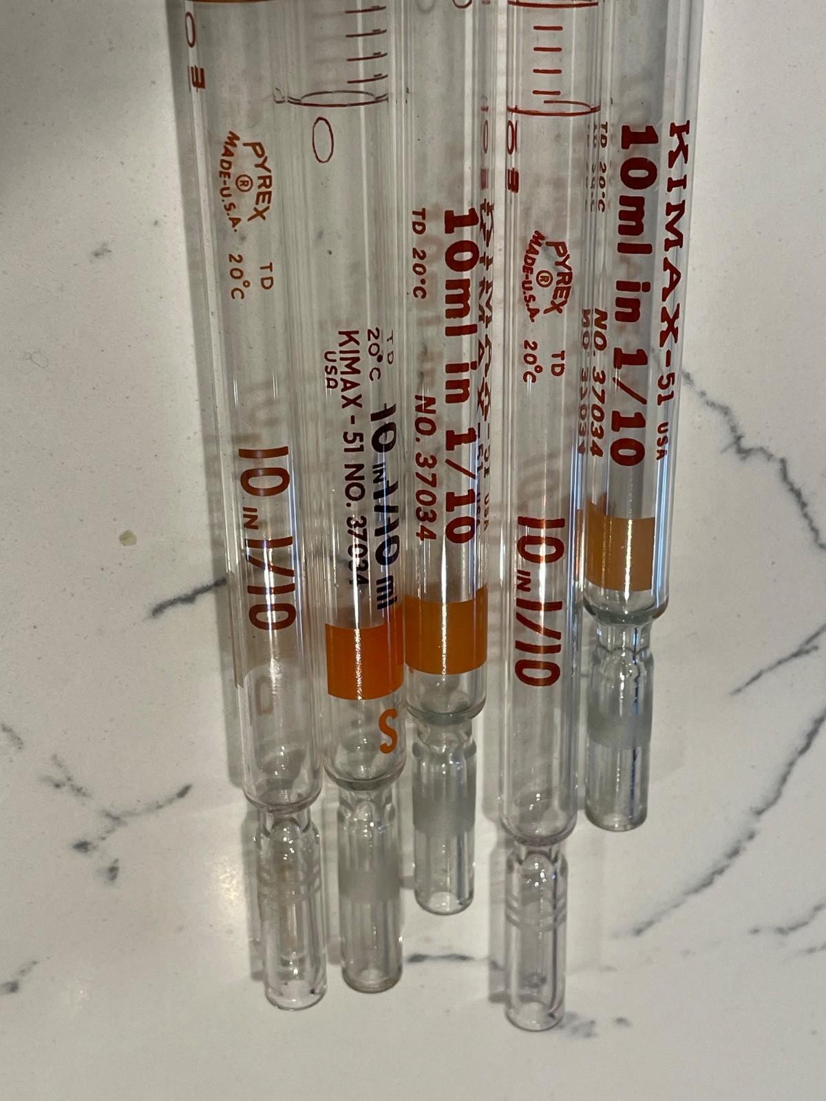 Pyrex KIMAX 10 mL Reusable Pipettes No.  37034