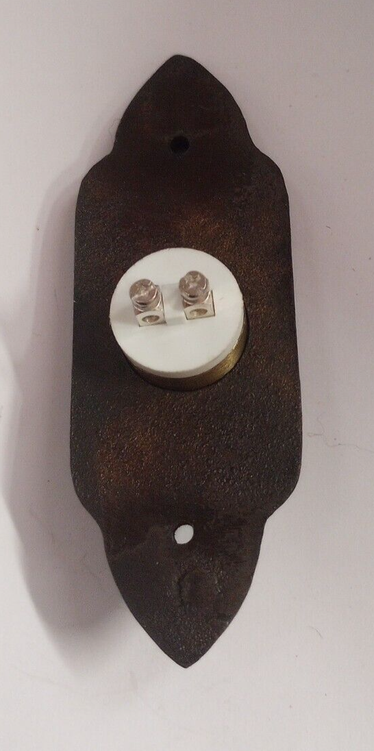 Victorian Press Classic Style Doorbell Button Solid Brass Waterglass Studios ORB