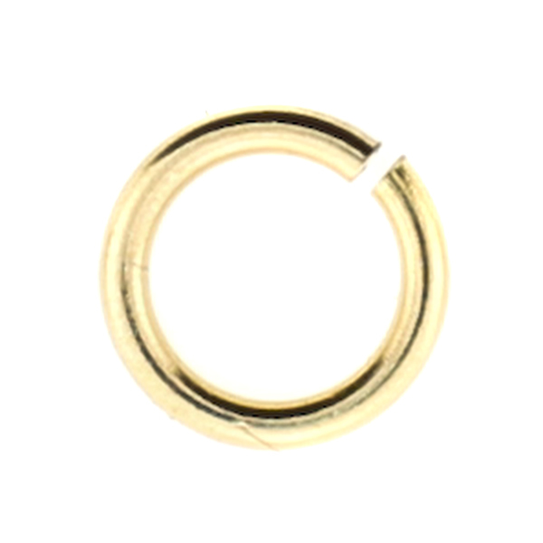 100pc- 3mm Gold 20ga, Gold Filled Open Jump Ring, Small Open Loops, Strong Split