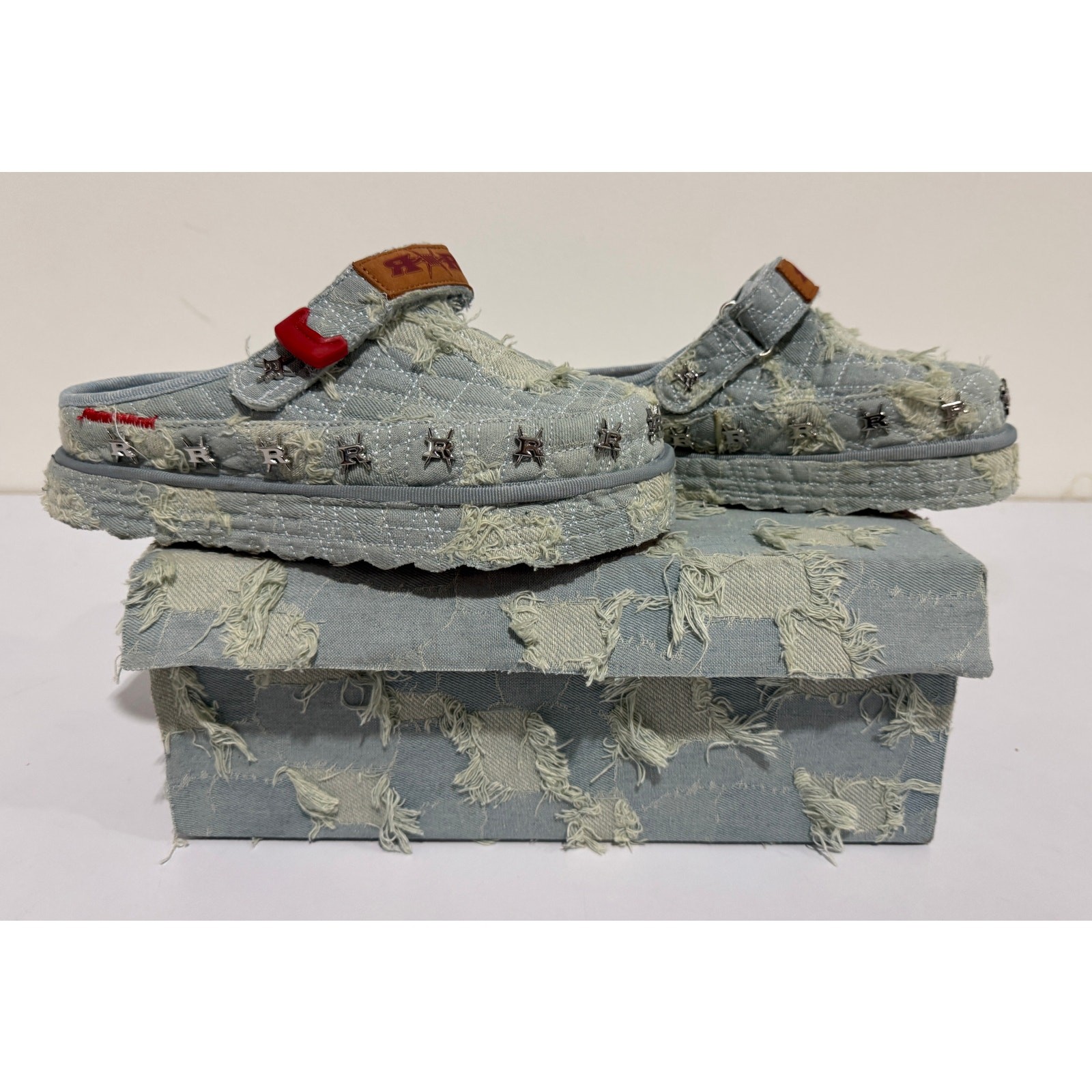 REDRUM MEN'S DENIM MULES SIZE 7 NIB #00S
