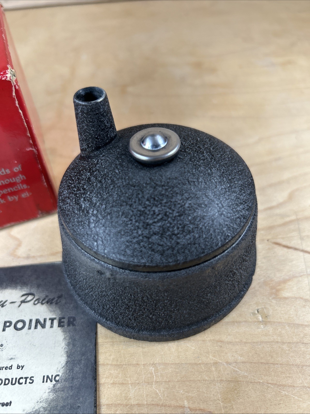 Vintage Tru-Point Pencil Pointer Lead Pencil Sharpener W/ Original Box Drafting