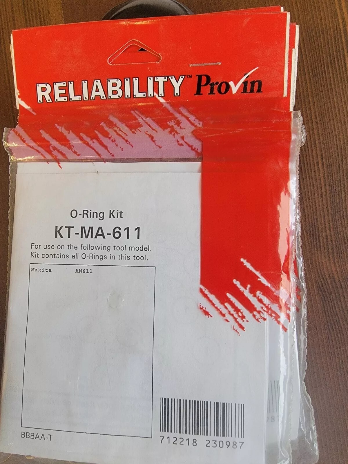 Reliability Provin O-Ring Kit KT-MA-611 For Makita AN611 - KTMA611