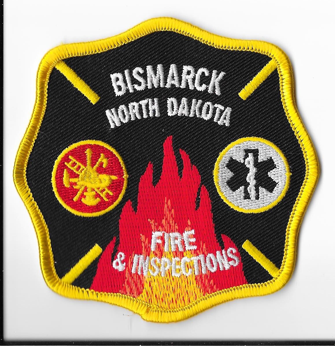 Bismarck Fire & Inspections, North Dakota Shoulder Patch V1
