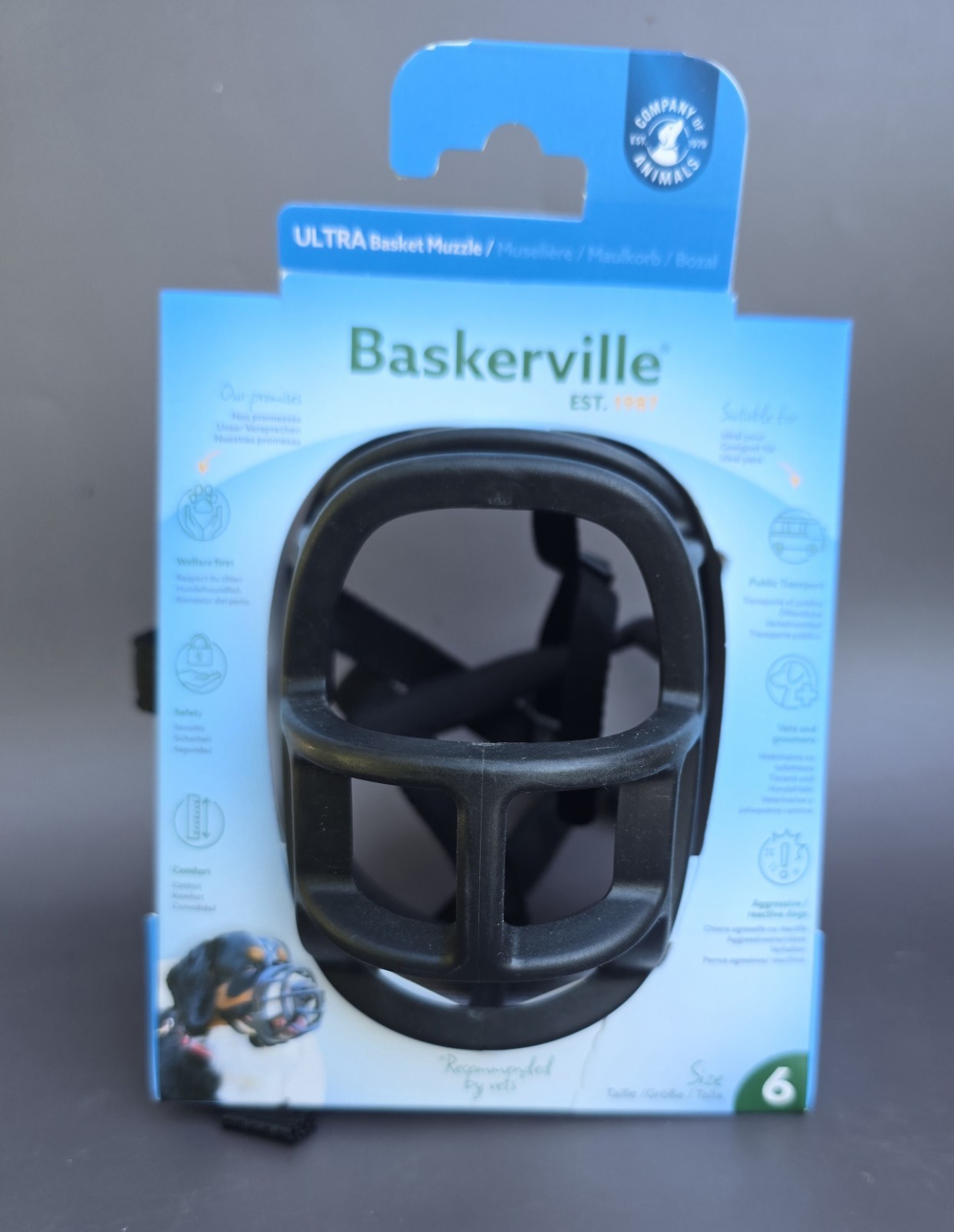 New Baskerville Ultra Dog Muzzle size 6