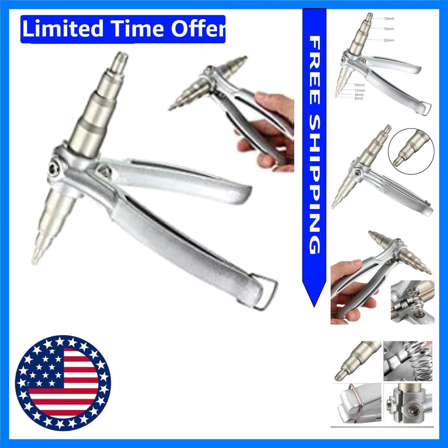 Versatile Copper Tube Expander - Perfect Tool for Refrigeration & Plumbing