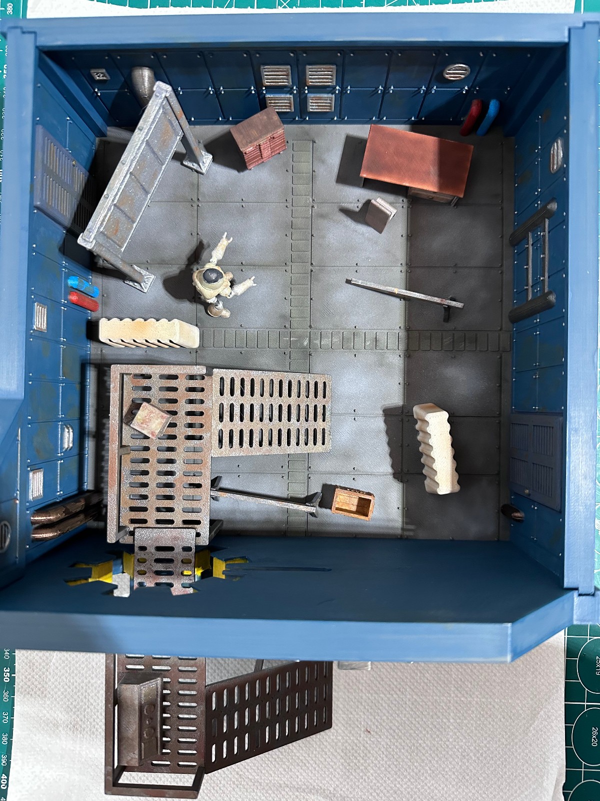 Fallout Vault Diorama Room Sci Fi Wasteland Terrain Model