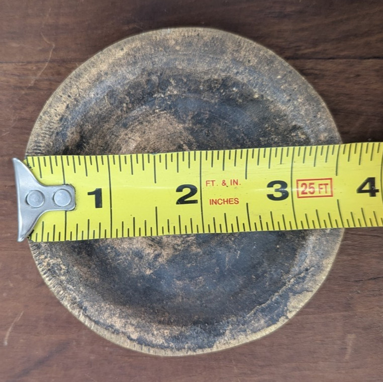 Solid Brass Lamp Spacer Ornate Round Part Only 3-5/8"