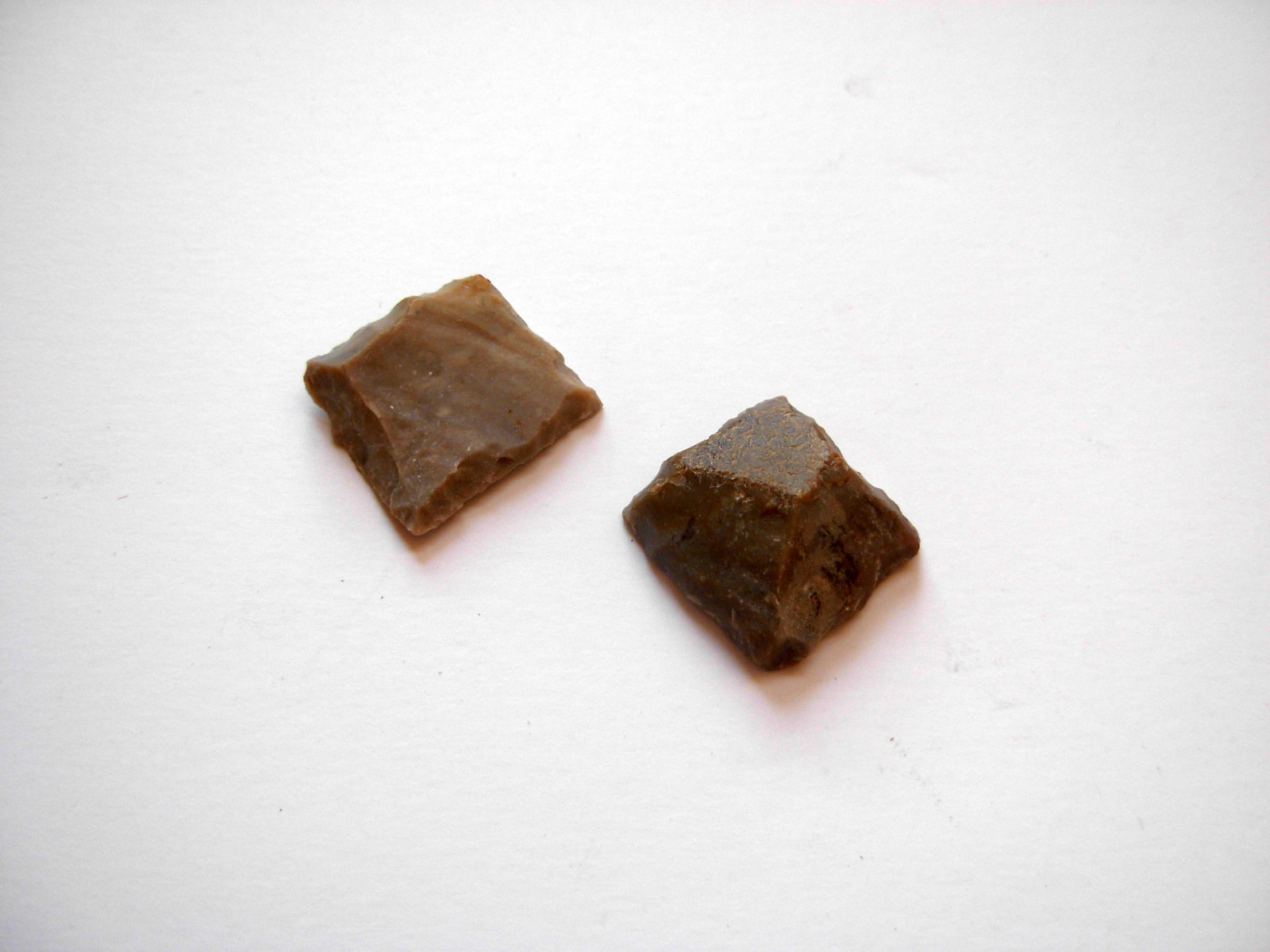 Pair of 1 Inch Black Powder Rifle/Pistol Flints New Hand Knapped