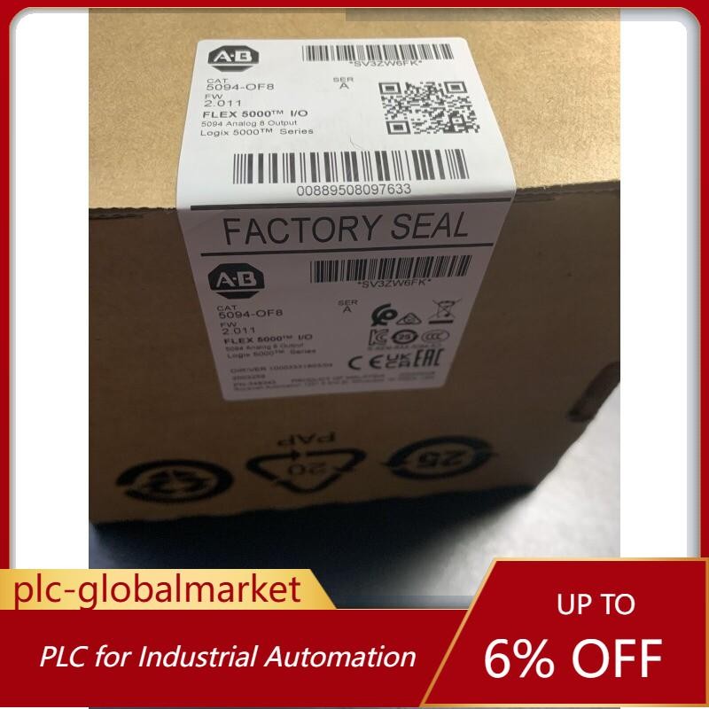 Sealed AB 5094-OF8 Flex 5000 I/O Analog 8 Output 5094OF8 New In Box US Free Tax