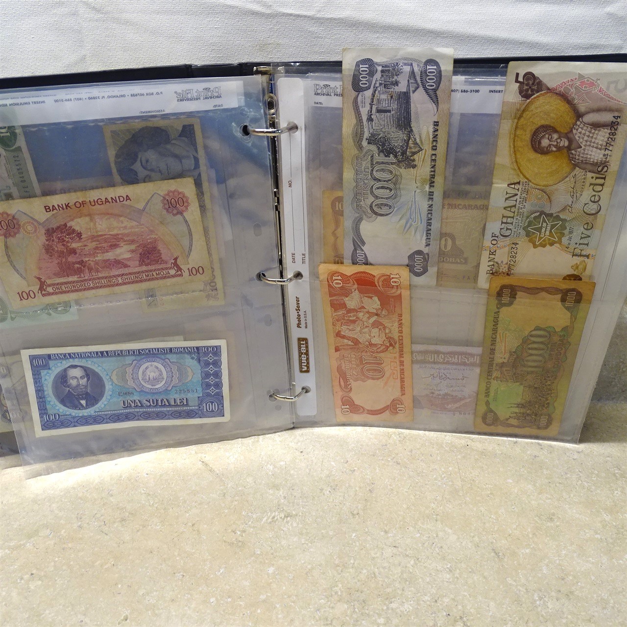 Vintage Assorted Paper Bank Notes Lot, (41) Foreign Notes-Money, See Pics