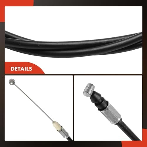 74.38 inch Front Hood Latch Release Cable without Handle | 1990-1995