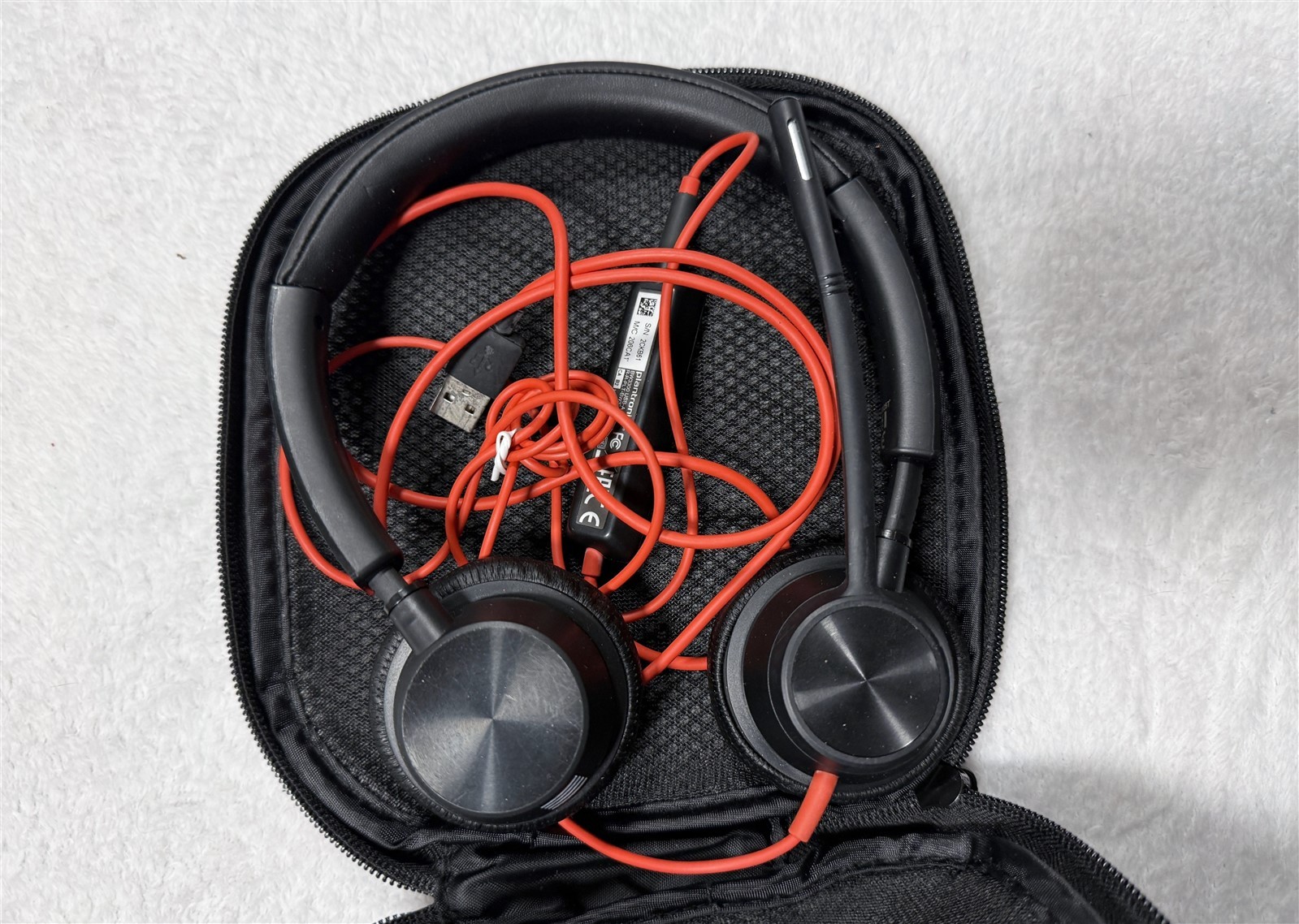 PLANTRONICS POLY BLACKWIRE USB STEREO HEADSET BW3300 + VOLUME CONTROL