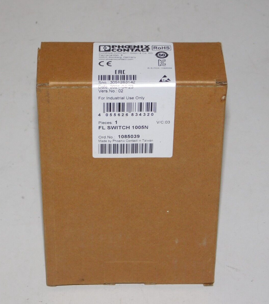 New Phoenix Contact FL Switch 1005N 1085039 Industrial Ethernet Switch Module