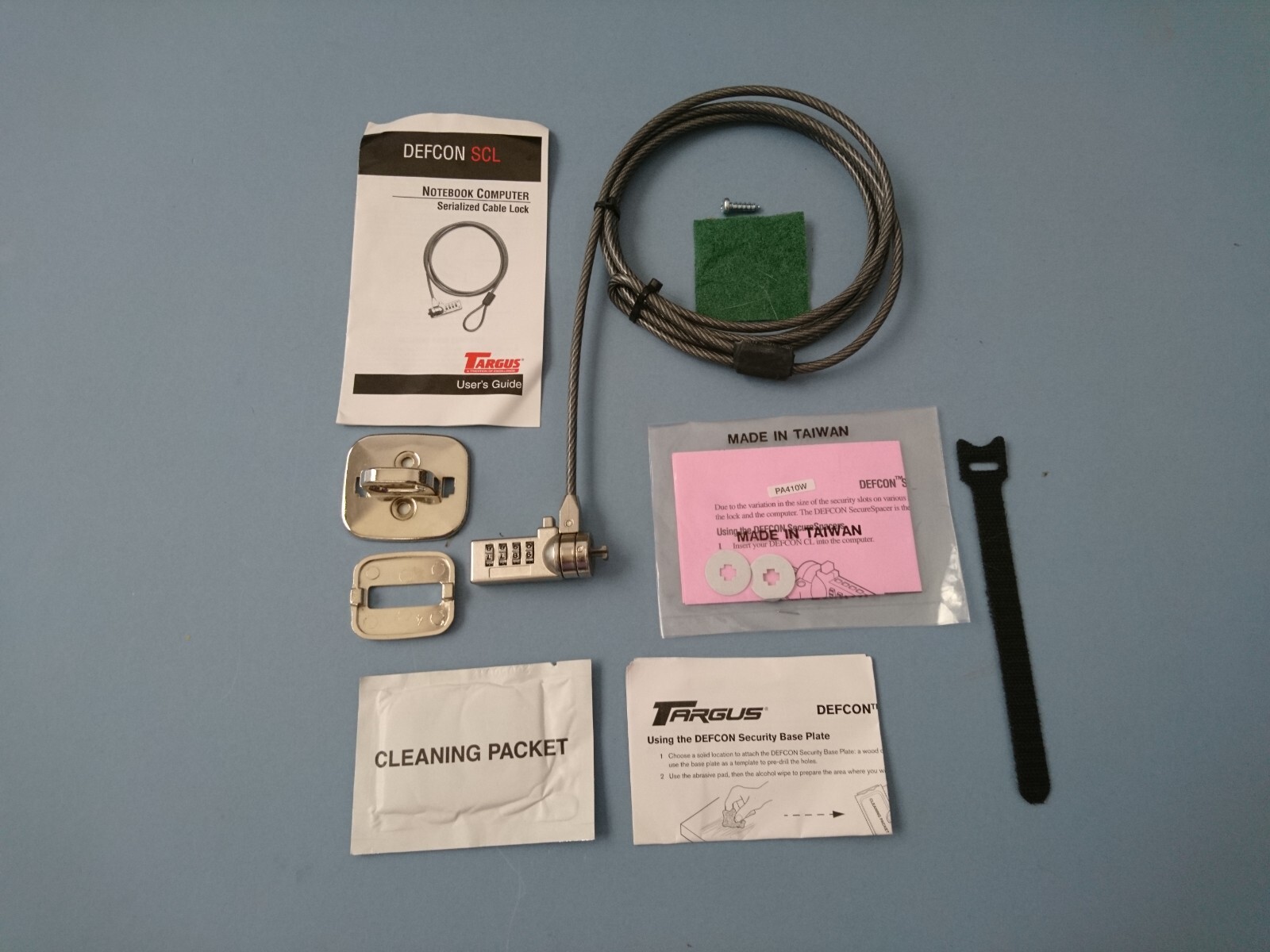 Targus DEFCON COMPACT SERIALIZED COMBO CABLE LOCK - "BRAND NEW & NEVER USED"
