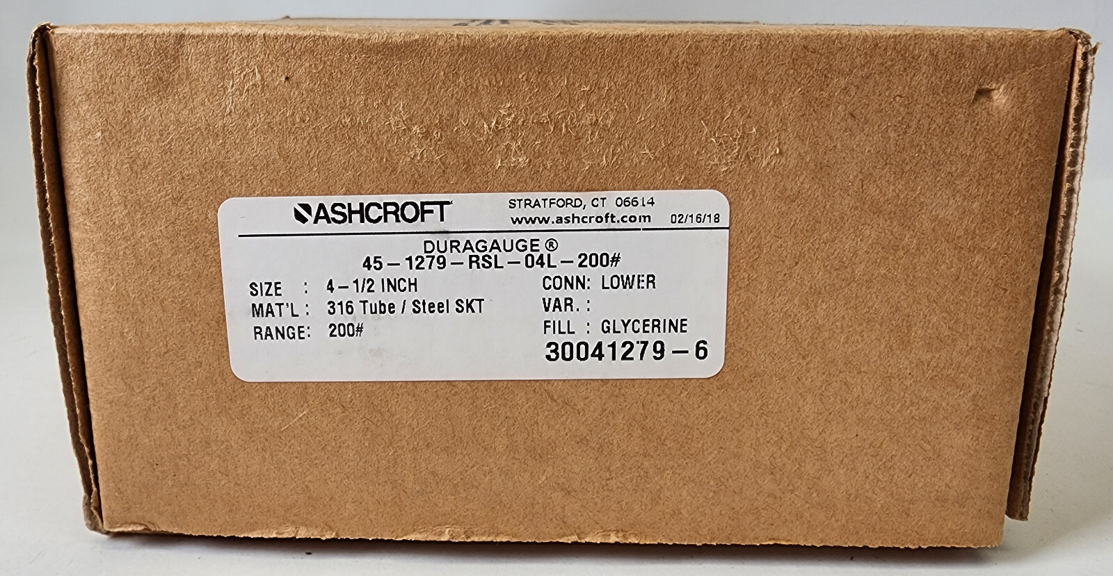 Ashcroft 45-1279-S-S-04L-200 Ashcroft Type 1279 Duragauge Pressure Gauge 0-200 p