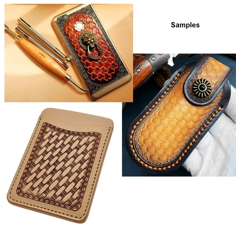 Leather Stamps 3 Pack Professional Stamping Tools for Craft Working DIY Art