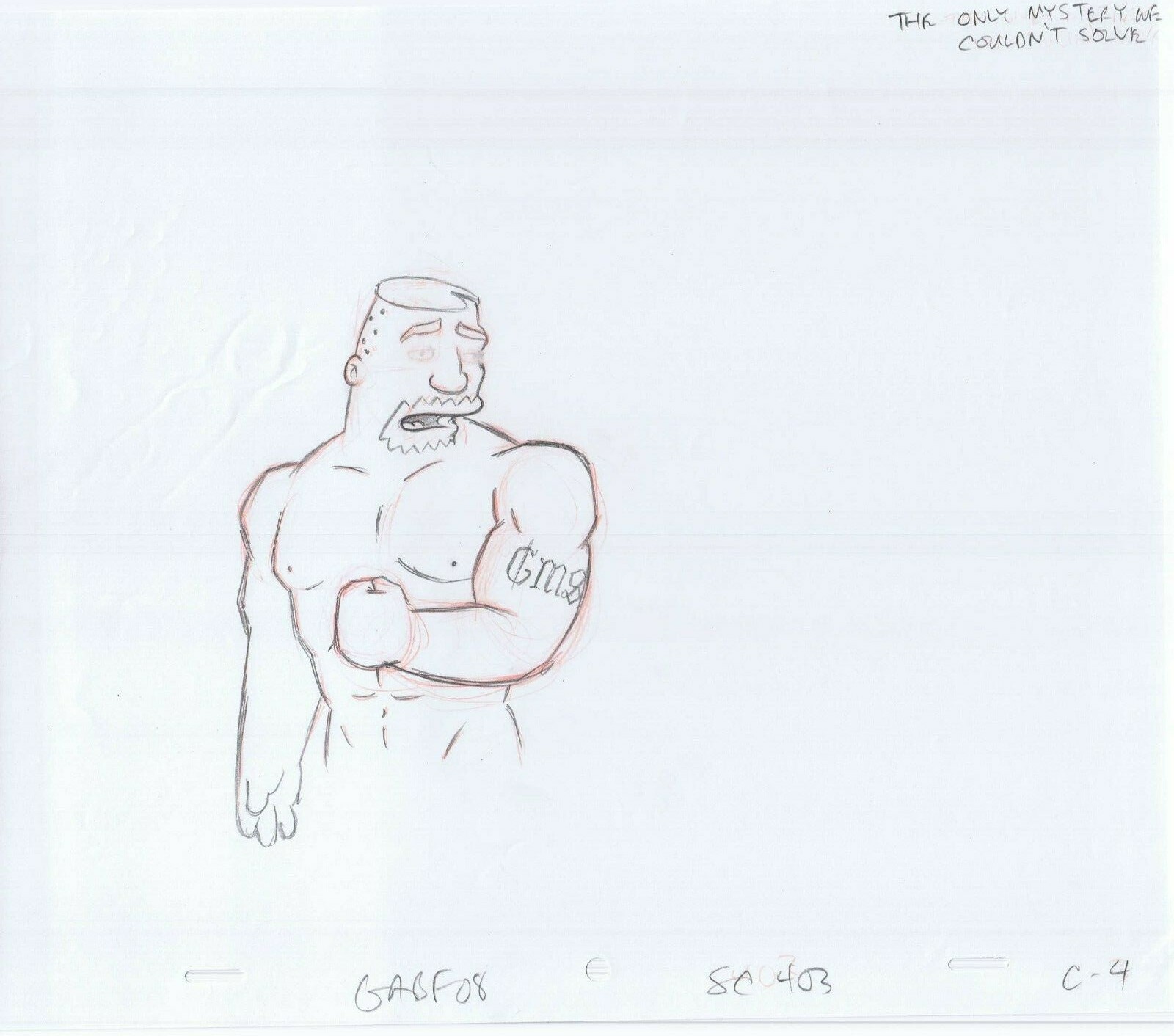Simpsons Original Art Animation Production Pencils GABF08 SC-403 C-4