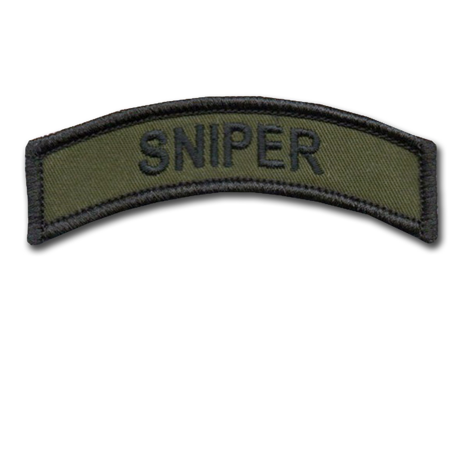 SNIPER OD Tab Embroidered Patch with Hook & Loop Backing - 3 1/2" X 1"