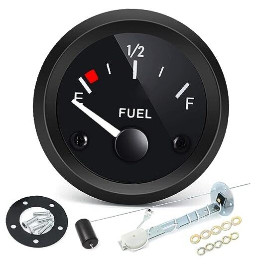 2" 52mm Fuel Level Gauge 12V Fuel Tank Sending Unit 240 240-33ohm with Sensor
