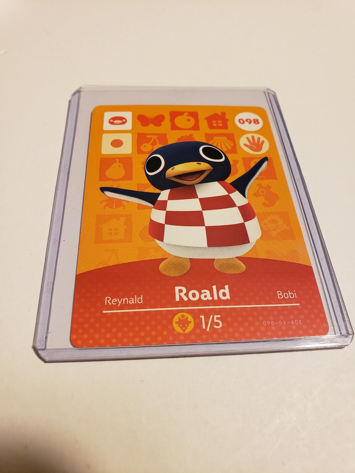 !SUPER SALE! Roald # 098 98 Animal Crossing Amiibo Card AUTHENTIC Series 1 NEW!