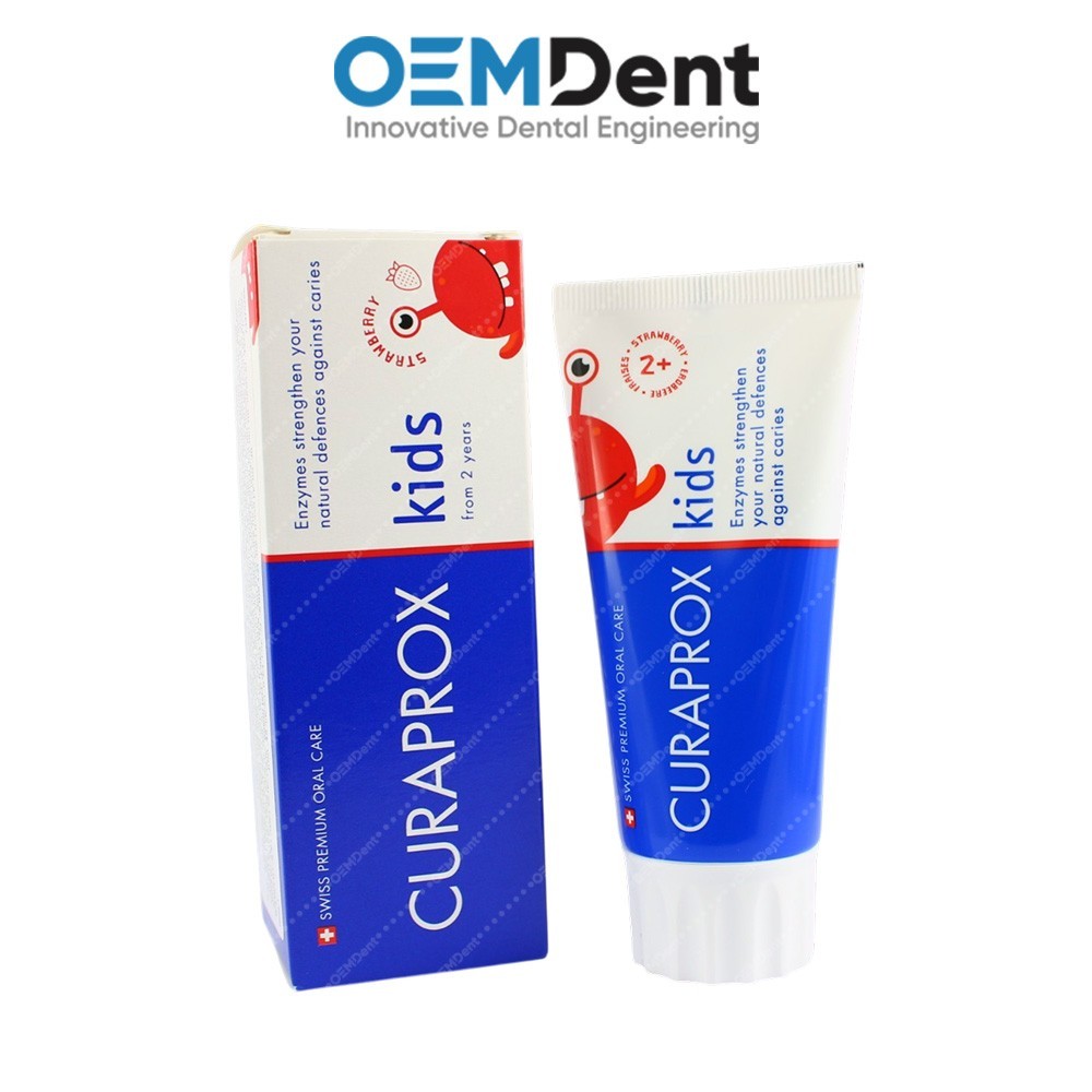 CURAPROX CS Kids Strawberry Toothpaste 60ml Fluoride Baby Toothpaste Age 2+