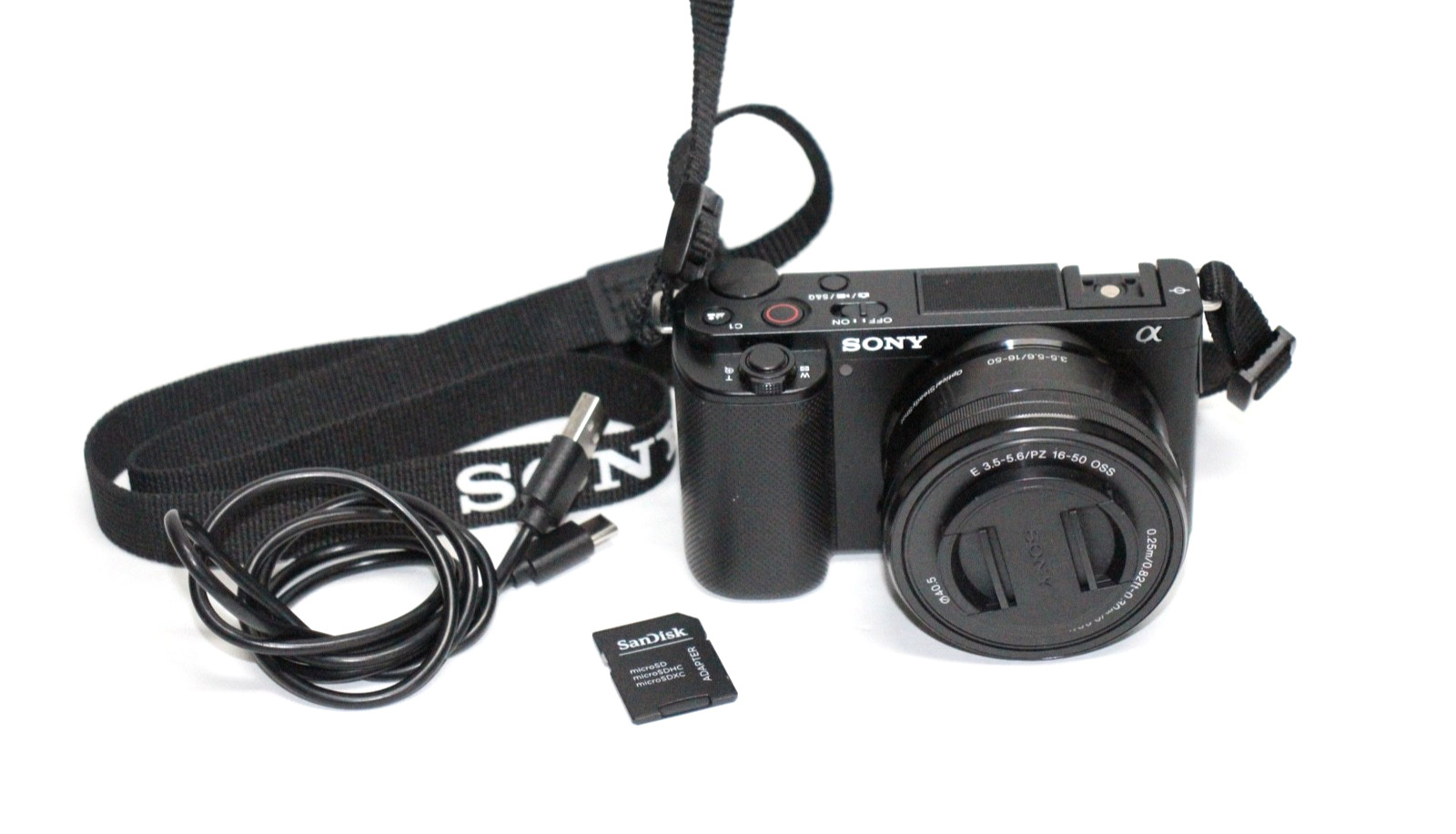 Sony ZV-E10 Digital Camera with E PZ 16-50mm Lens & 128gb 600 shutter count