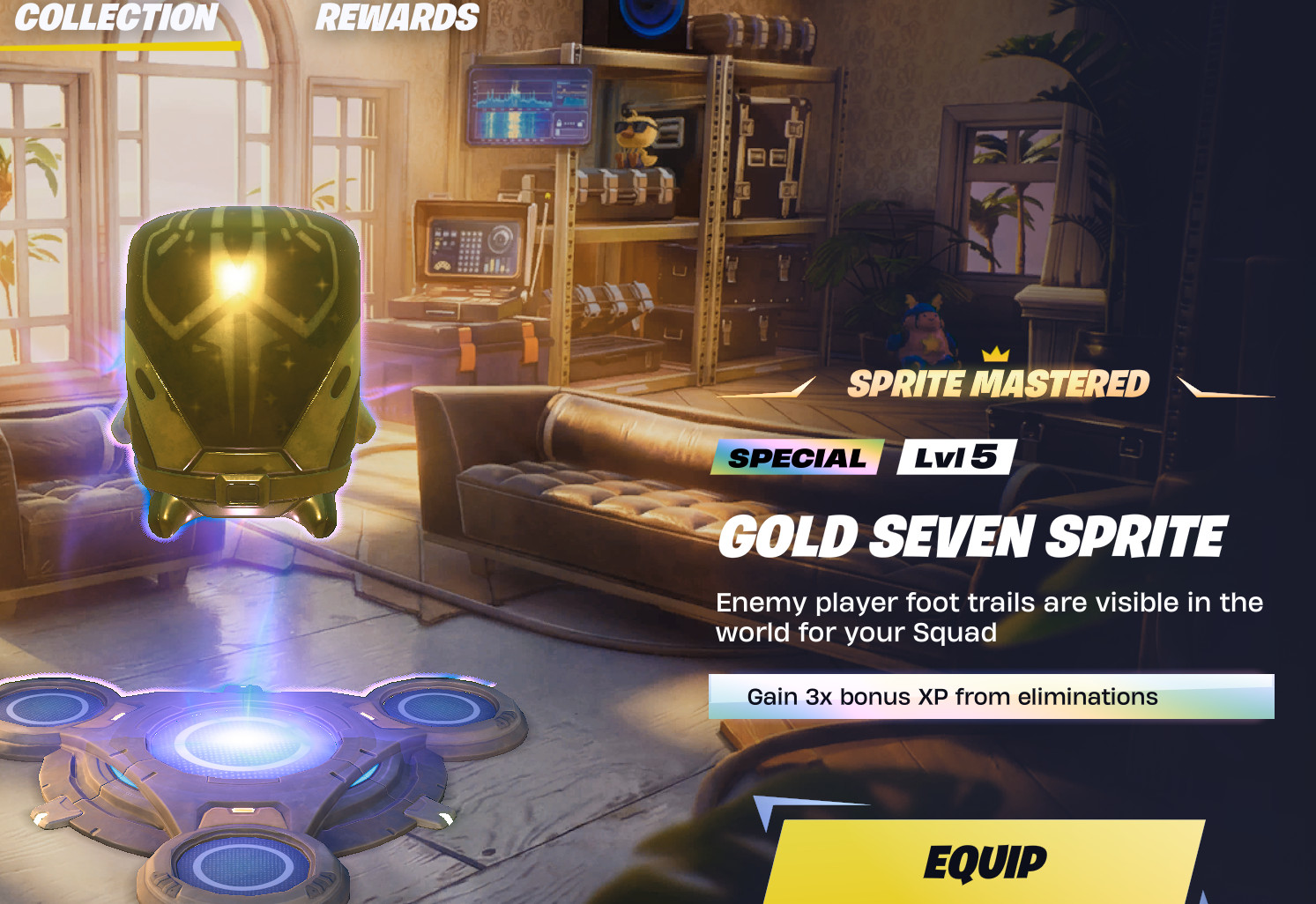 Gold Seven Sprite I BOT LOBBY I (CHEAPEST MASTERED) Back-bling ready