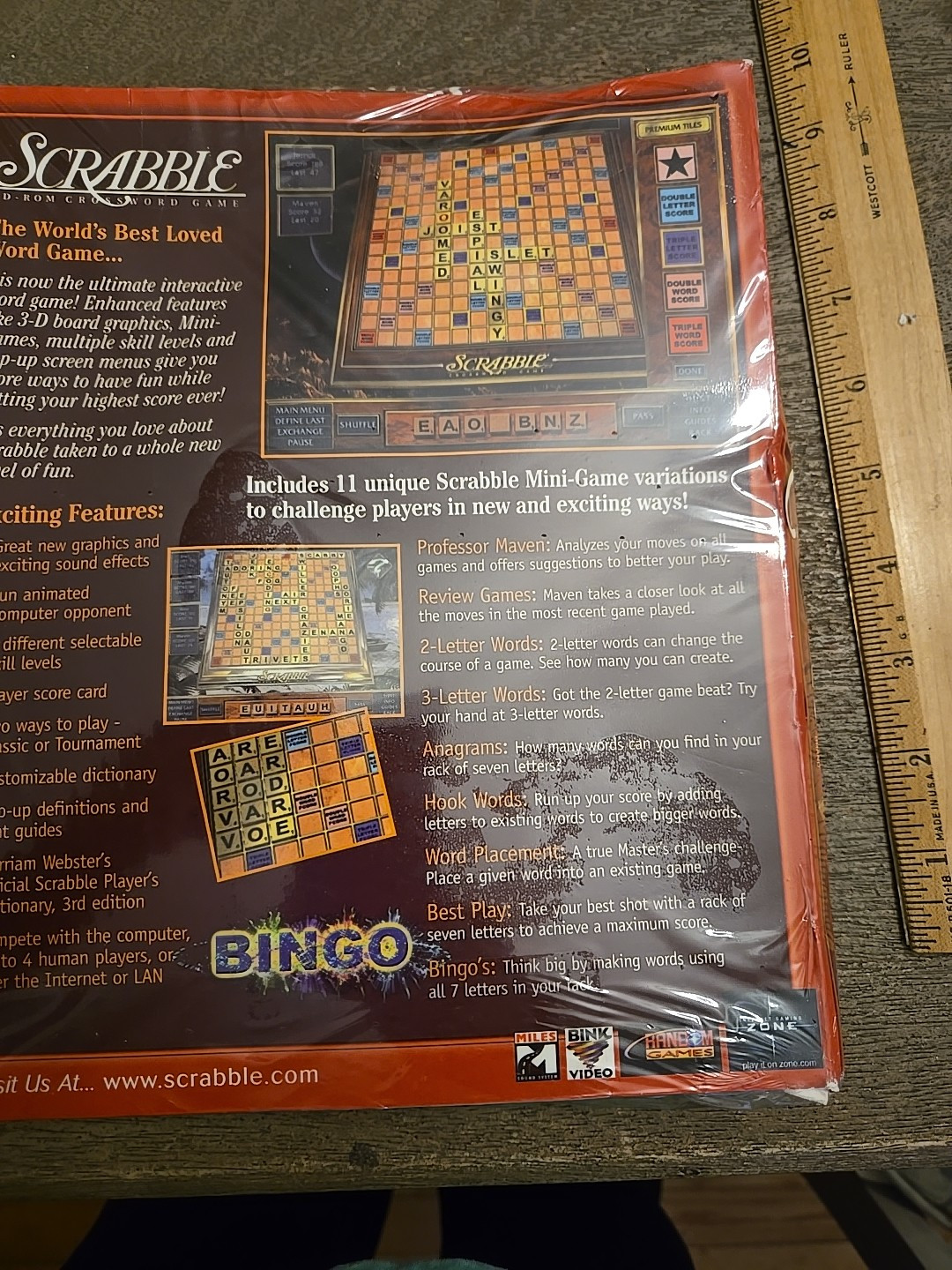 Up Words & Scrabble Hasbro Interactive PC CD ROM Game Windows 95/98 See All Pics